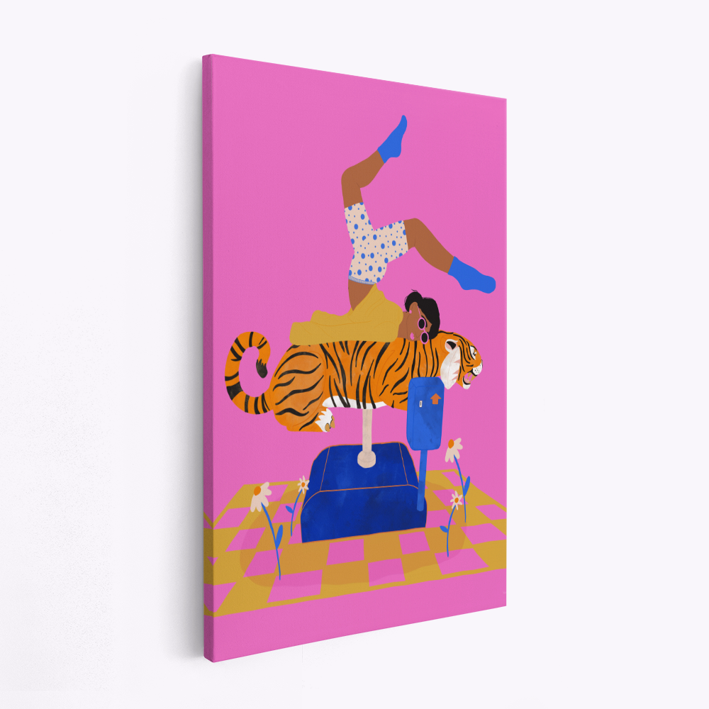 Canvas schilderi - Put a tiger in your heart