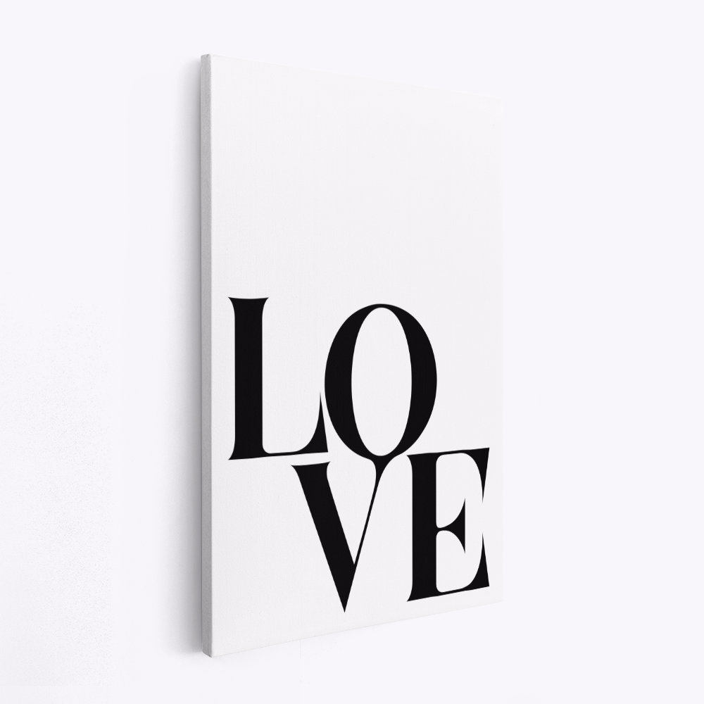 Canvas schilderi - Love Black