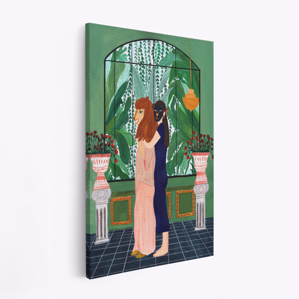 Canvas schilderi - Lion Mom