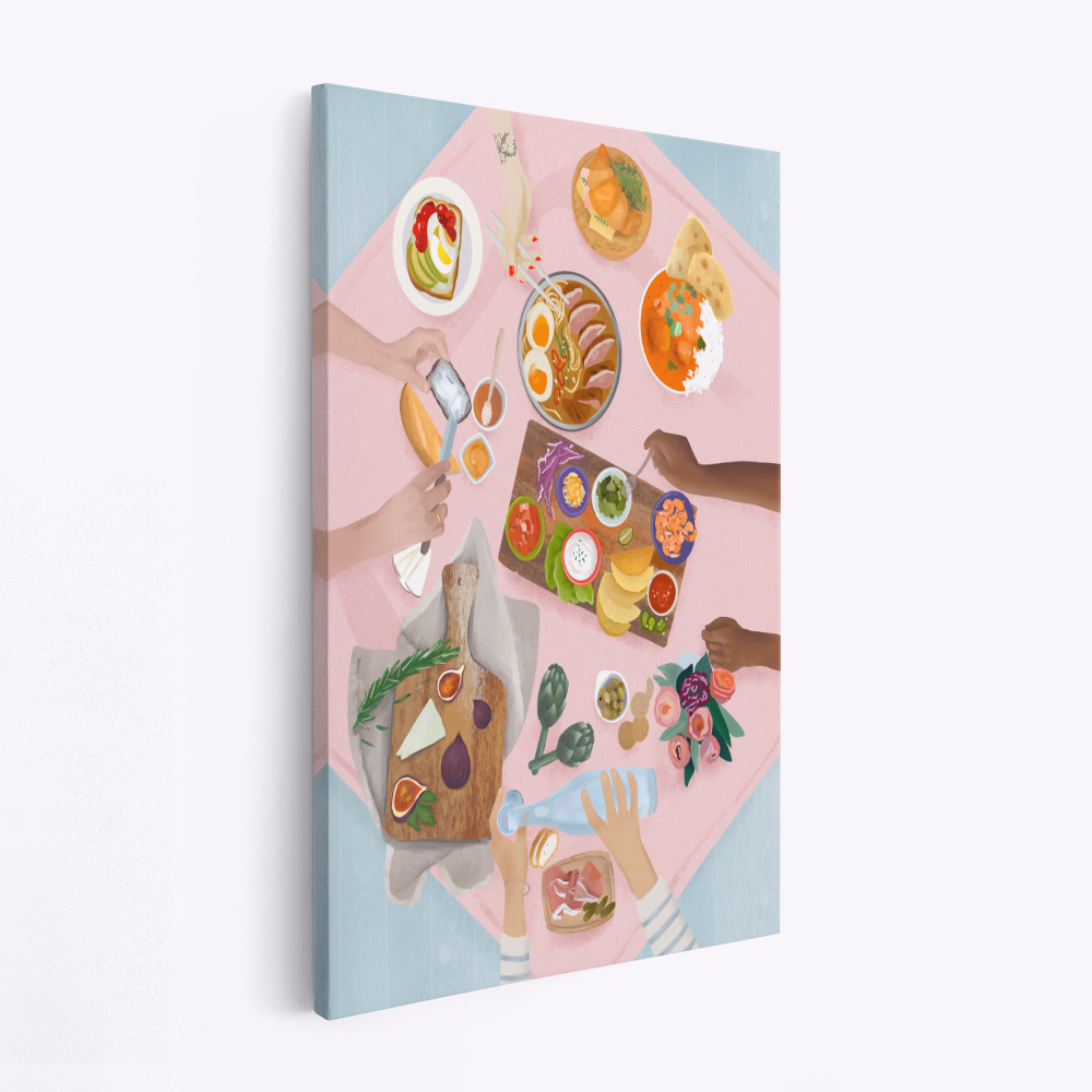 Canvas schilderi - Brunch