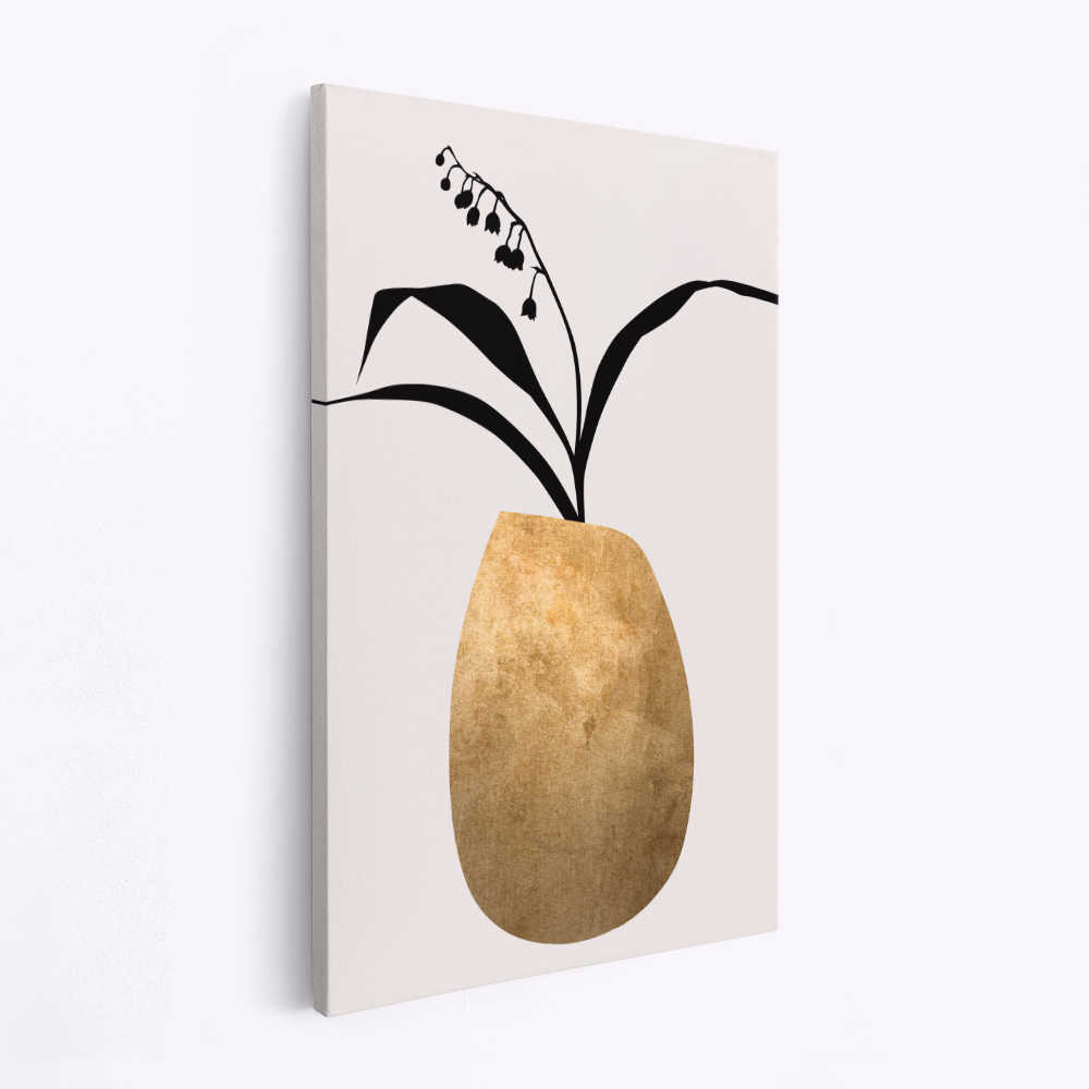 Canvas schilderi - Water Lilies   Gold