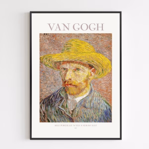Poster - Self Portrait With Straw Hat