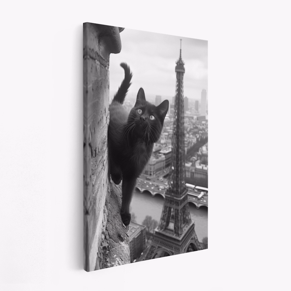 Canvas schilderi - Kitty in Paris