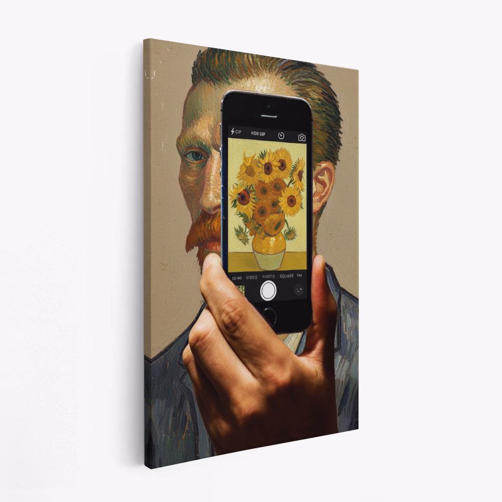 Canvas schilderi - Sunflowers Selfie