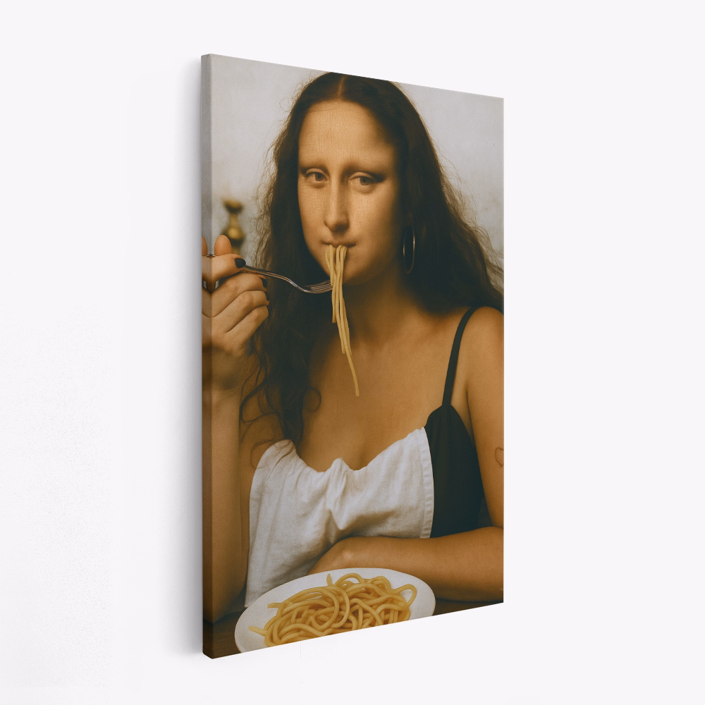 Canvas schilderi - Parody of the Mona Lisa