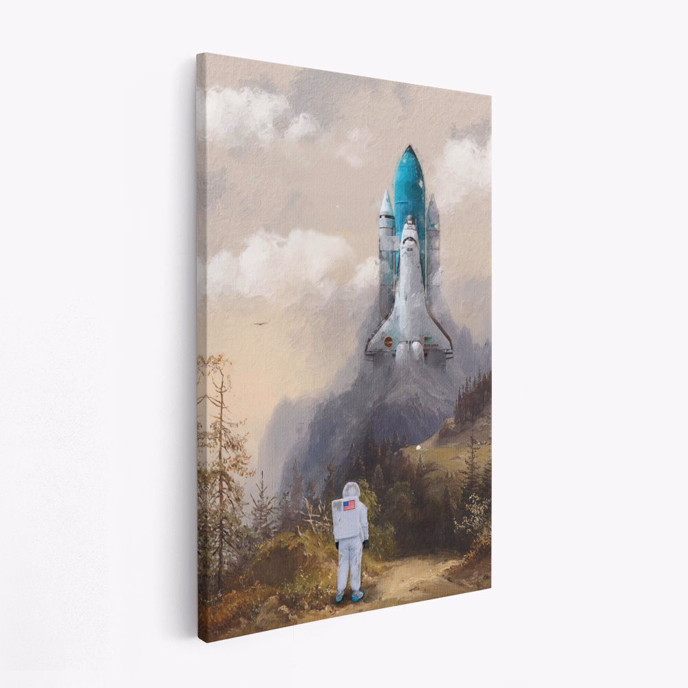 Canvas schilderi - Missed the Shuttle