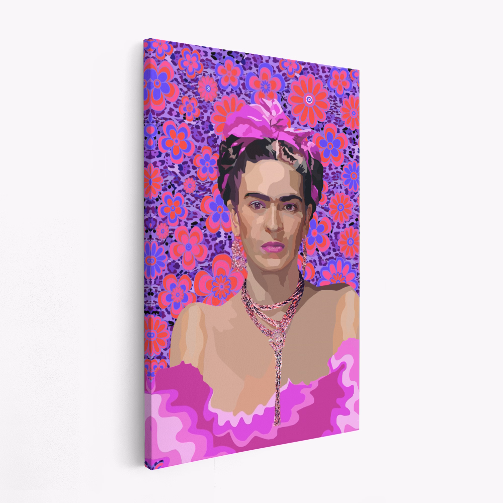 Canvas schilderi - Frida in Purple