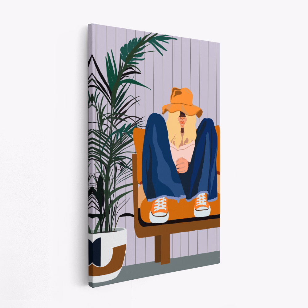 Canvas schilderij - Retro Lounge Vibes