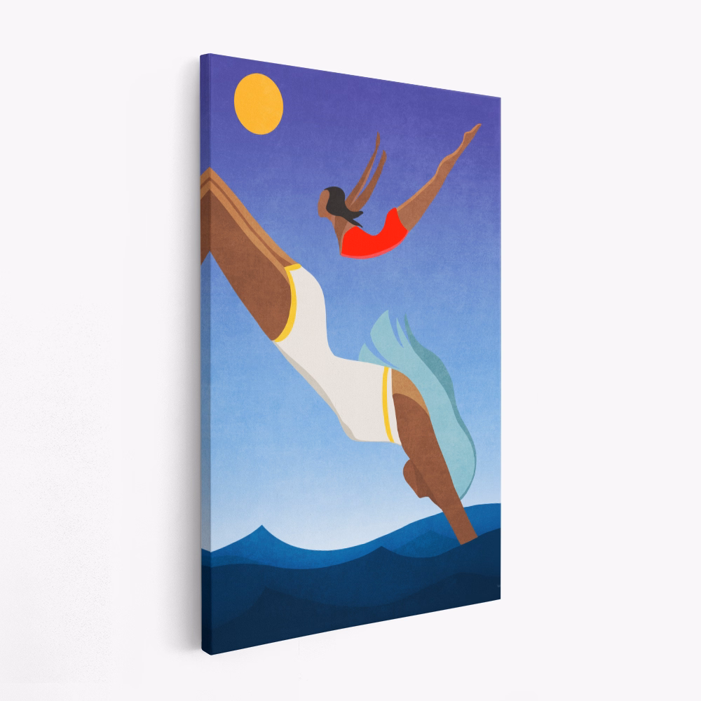 Canvas schilderij - Graceful Dive