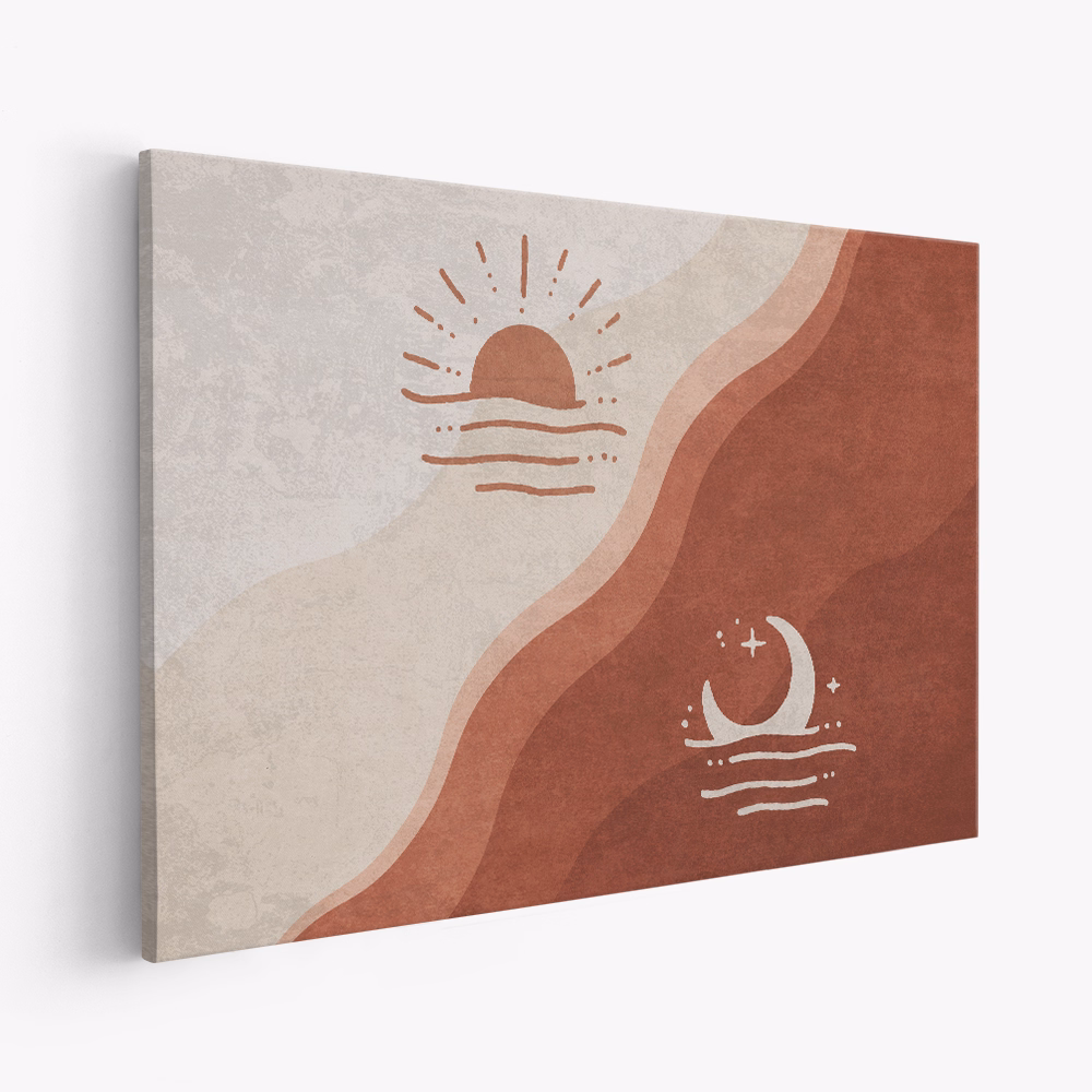 Canvas schilderij - Day and Night Harmony